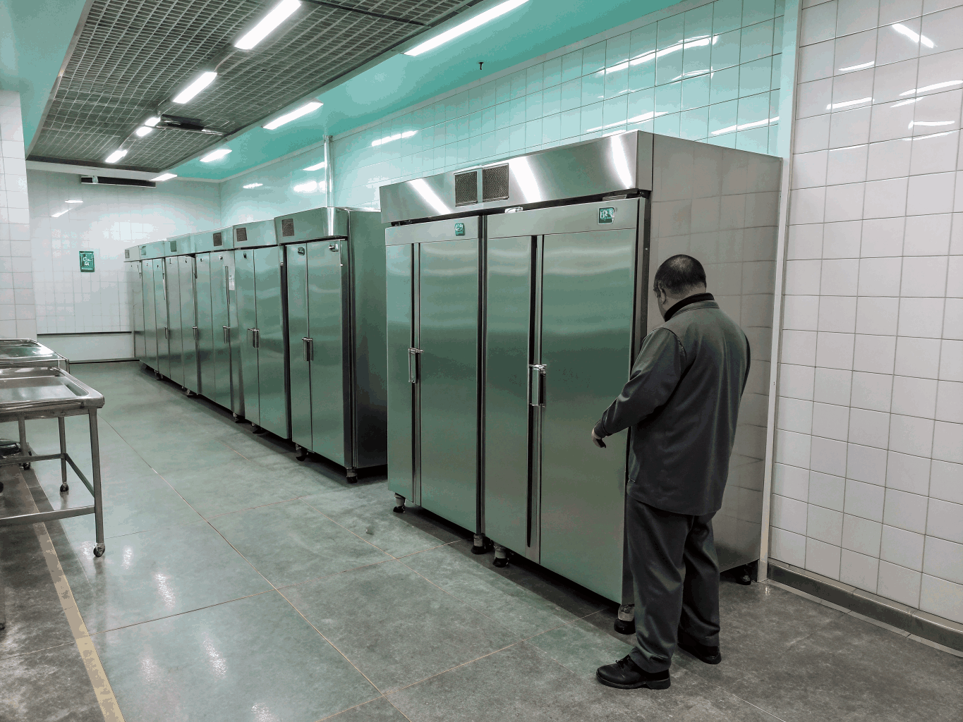 Commercial kitchen sandwich salad refrigerated prep table maintenance