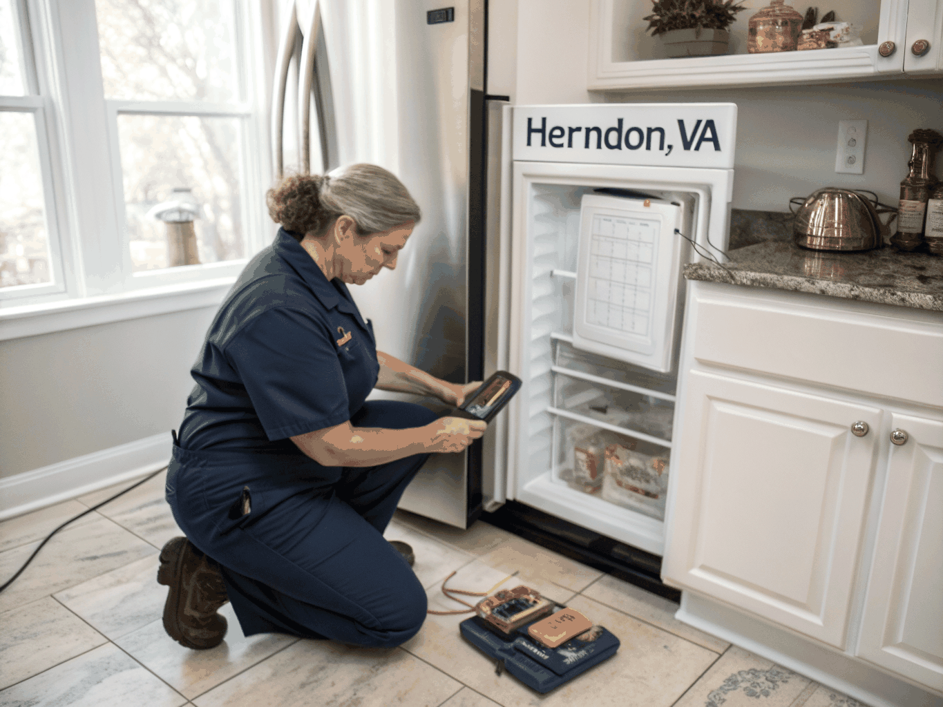 Sub-zero commercial walk-in freezer temperature monitoring and service