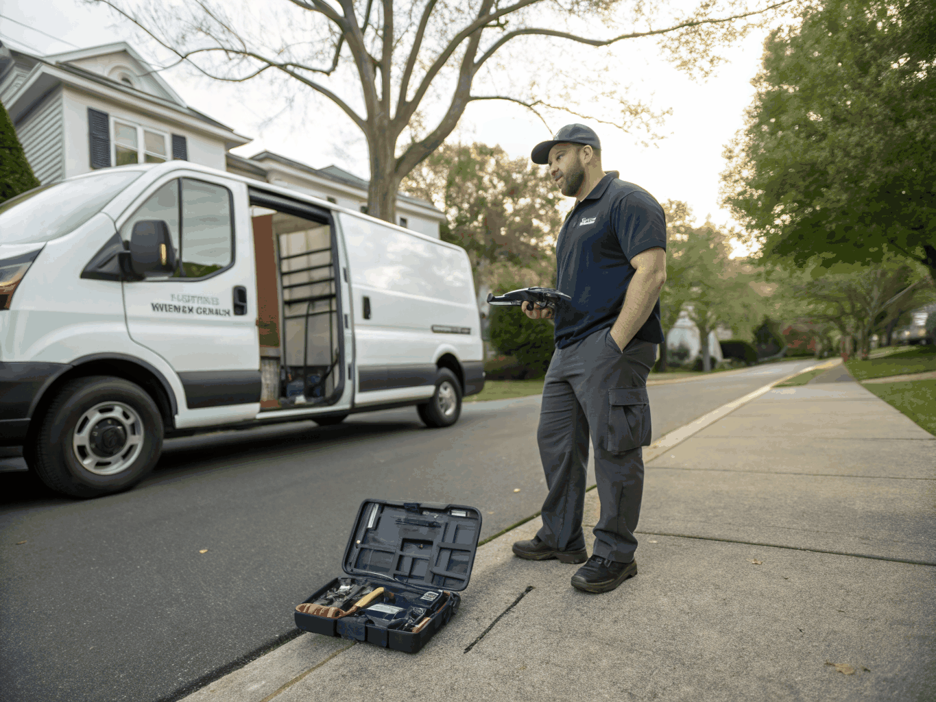 Local appliance service vehicle equipped for same day repairs in Mableton Georgia