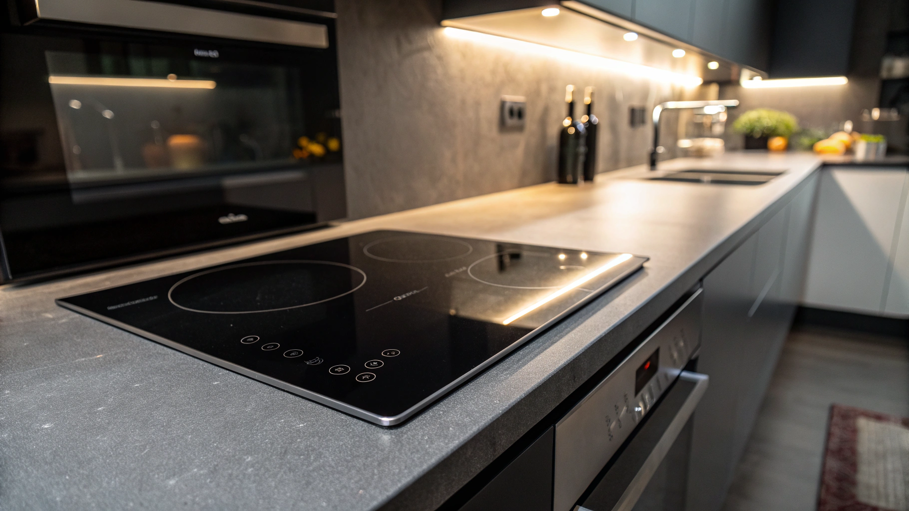 Samsung slide-in induction range and cooktop