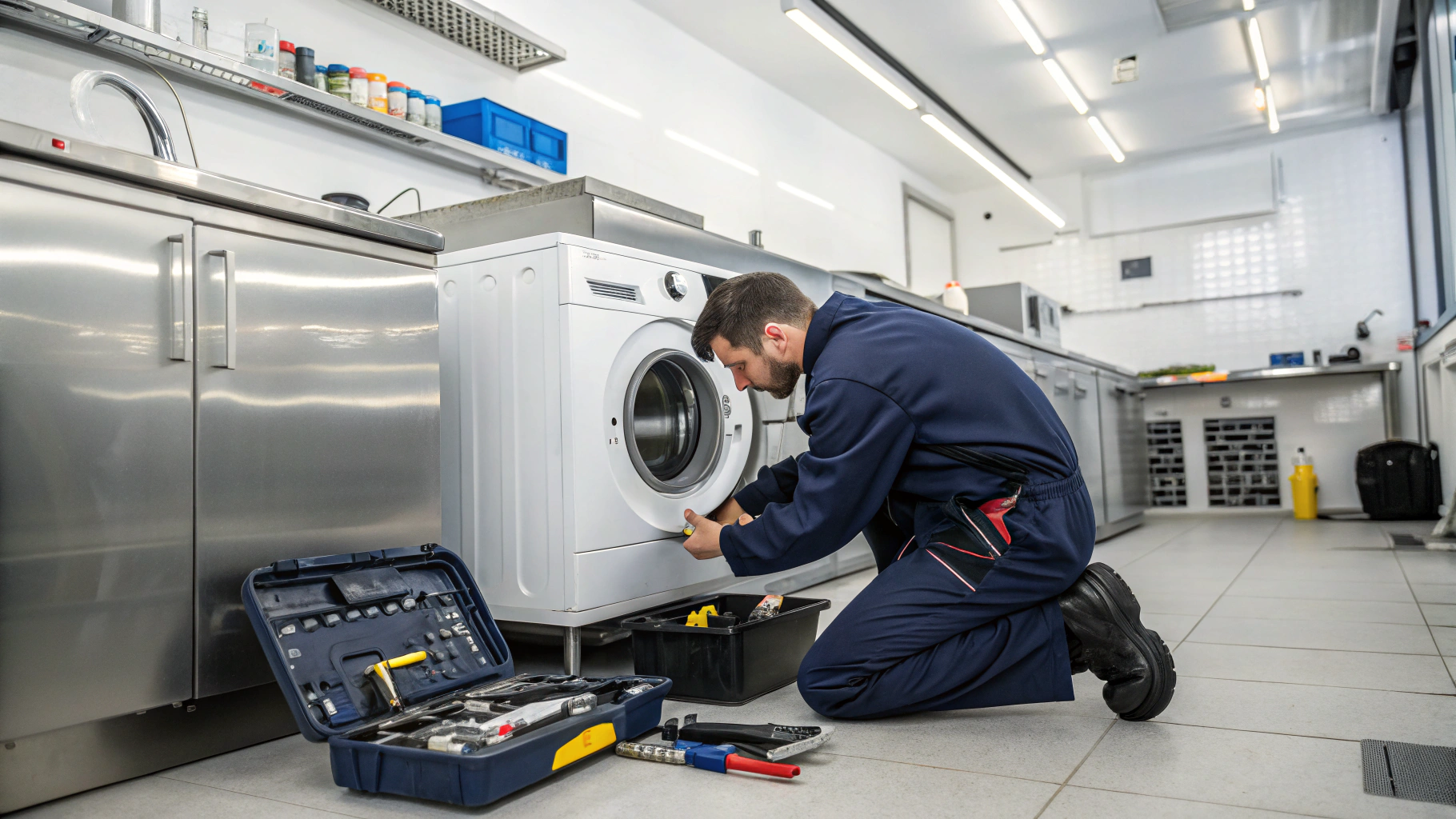 Samsung front load washing machine drum inspection