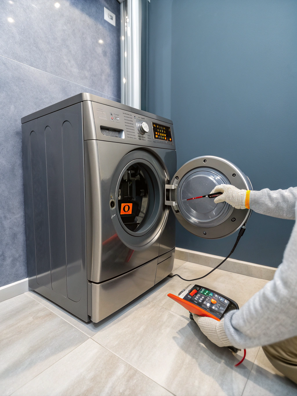 Whirlpool direct-drive washing machine and dryer setup